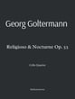 Goltermann Religioso and Nocturne Op 53 for Cello Quartet P.O.D cover